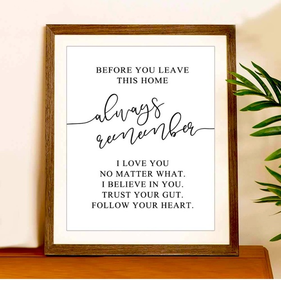 NWT🏷🤍🖤 Unique Reminder Wall Decor - Picture 1 of 6